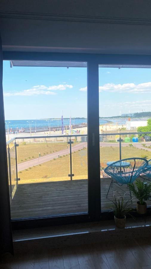Apartament Z Widokiem Na Morze Ujście-Darłowskie Eksteriør billede