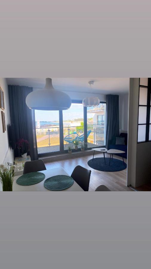 Apartament Z Widokiem Na Morze Ujście-Darłowskie Eksteriør billede